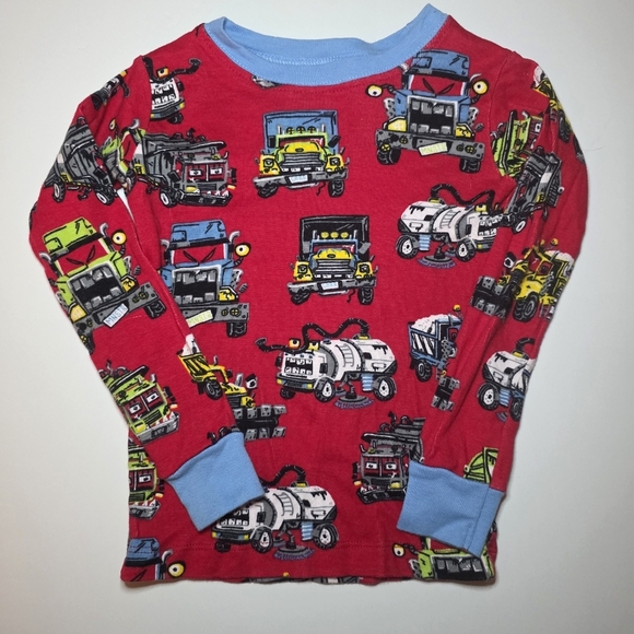 Hatley Monster Trucks Red 2 Piece Sz 3 - Picture 1 of 7